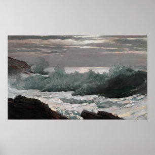 Poster Amanhecer após uma tempestade no mar Winslow Home