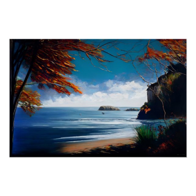 Pôster Amanhecer Oceânico (Frente)