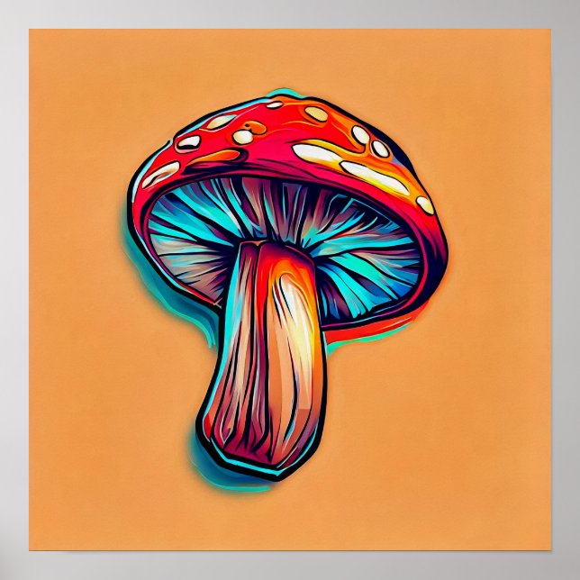 Poster Amanita Muscaria Mushroom (Frente)