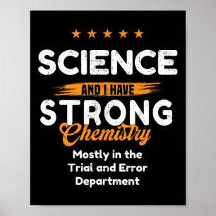 Poster Amante da Ciência com Química Emocional ~ Presente