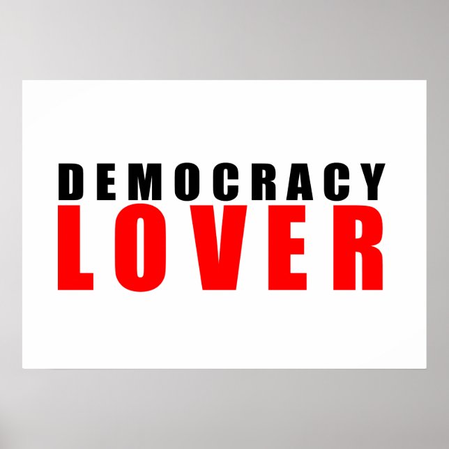 Poster Amante da democracia (Frente)
