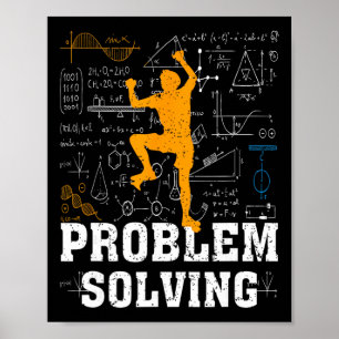 Poster Amante da Matemática de Escalada em Rocha Resoluçã