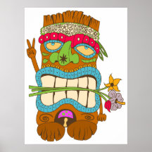 Amante da Paz, Tiki Hippie Louco por Flores
