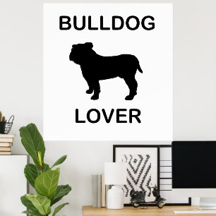 Poster amante de buldogue