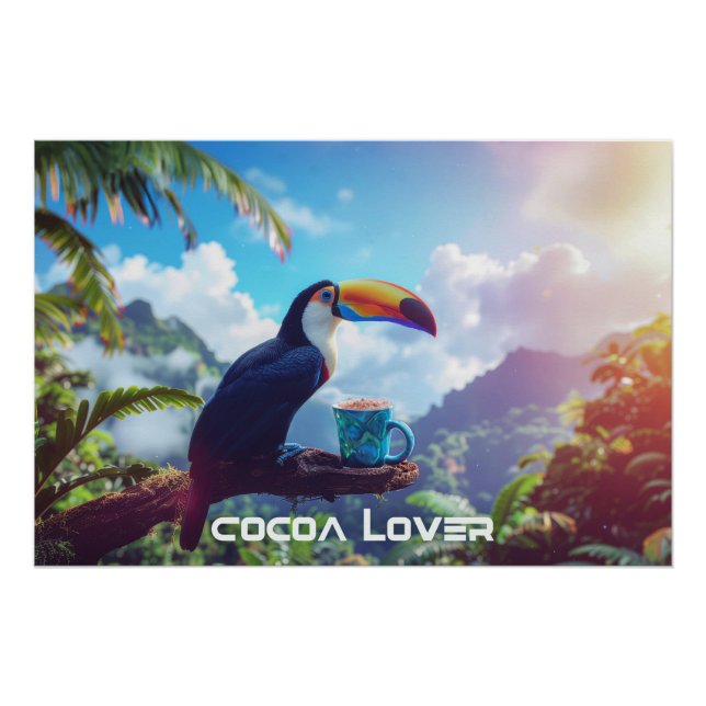 PÔSTER AMANTE DE CACAU - TOUCAN (Frente)