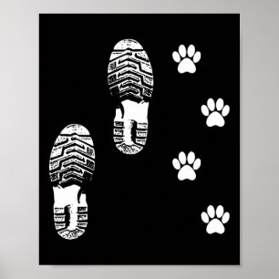 Poster Amante de Cães de Trilha Cool Caçador de Montanhas
