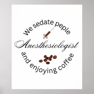 Poster Amante de café anestesiologista