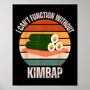 Poster Amante de comida vintage não consigo funcionar sem