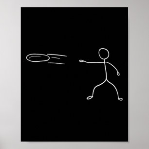 Poster Amante de Esportes de Jogador de Golfe de Disco St