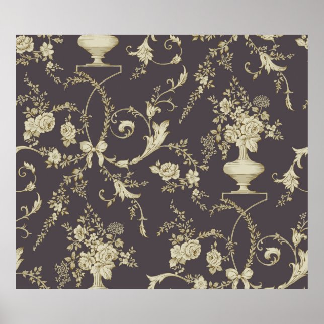 Poster Amante de flores multi-motif ornamento Sintomas (Frente)