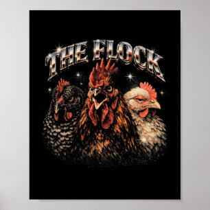 Poster Amante de frango de quintal dos anos 80 Heavy-meta