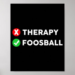 Poster Amante de Futebol de Mesa Engraçado