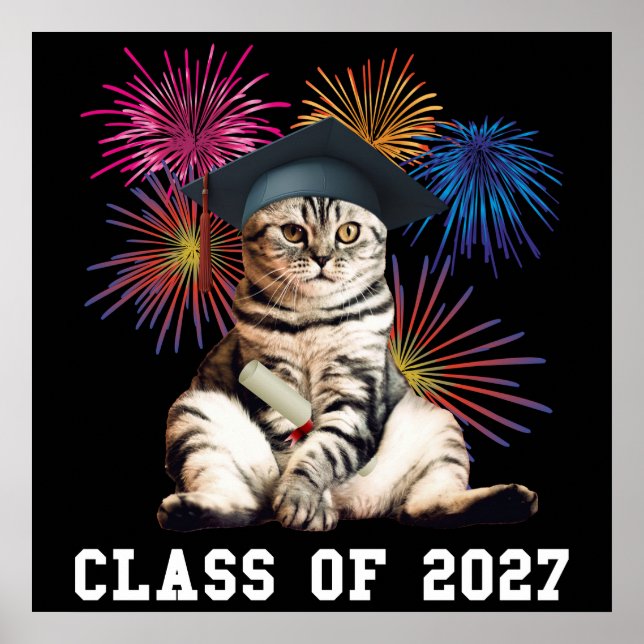 Poster Amante de Gatos da Turma de 2027 (Frente)