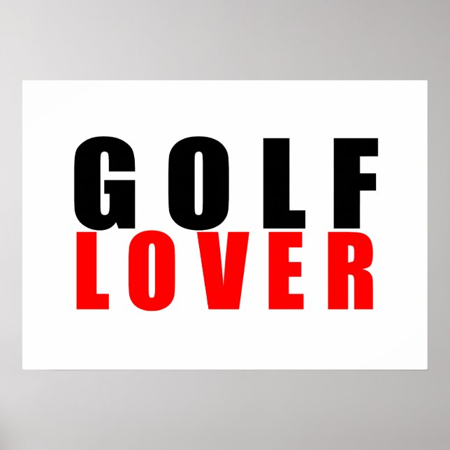 Poster Amante de golfe (Frente)