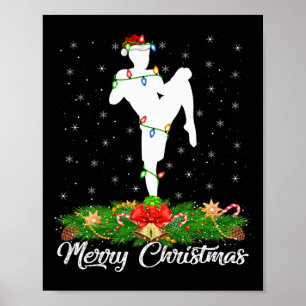 Poster Amante de Kickboxing Correspondência Chapéu de Pap