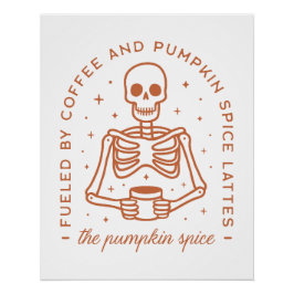 Pôster Amante de latão de especiarias de abóbora