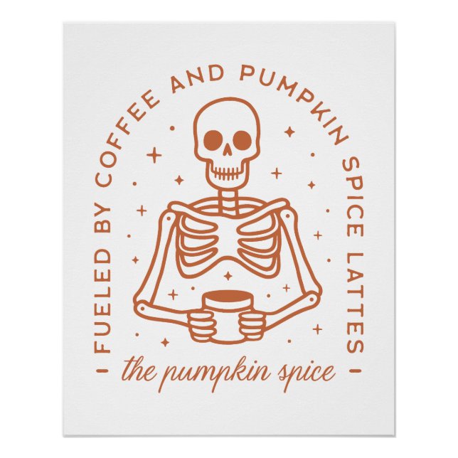 Pôster Amante de latão de especiarias de abóbora (Frente)