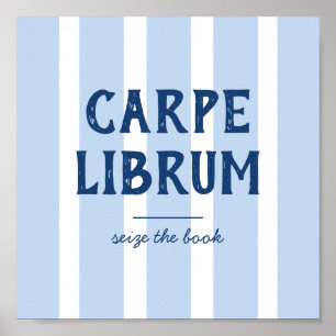 Poster Amante de Livros Dito Divertido Carpe Librum Listr