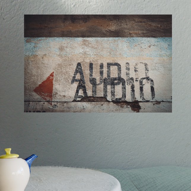 Poster Amante de música audiófila de estilo loft urbano (Criador carregado)