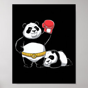 Poster Amante de os animais Boxing Match Sport Fighting B