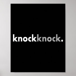 Poster Amante de Piada Engraçada Minimalista Toc Toc