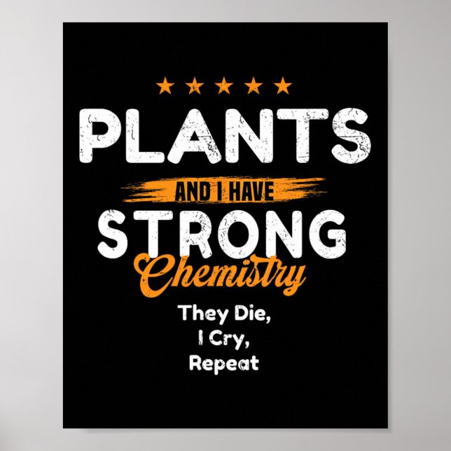 Poster Amante de Plantas Com Química Emocional ~ Dia dos  (Frente)