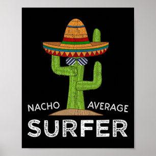 Poster Amante de surf divertido humor dizendo surfistas e