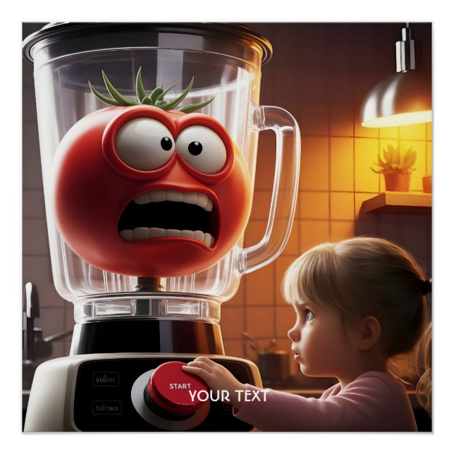Pôster Amante de tomate de garota fantástica (Frente)