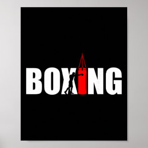 Poster Amante do Boxe Academia Boxeador Kickboxing Kickbo