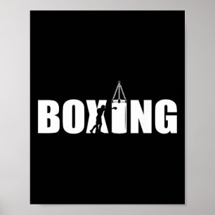 Poster Amante do Boxe Academia Boxeador Kickboxing Kickbo