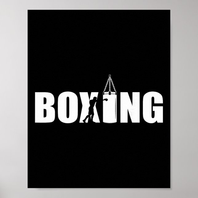 Poster Amante do Boxe Academia Boxeador Kickboxing Kickbo (Frente)