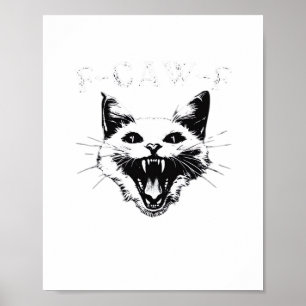 Poster Amante do Halloween F-Caw-F Engraçado Clássico