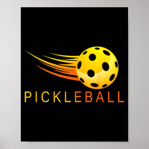 Poster Amante do pickleball jogador de pickleball entusia
