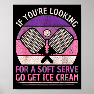 Poster Amante do pickleball jogador de pickleball mulhere