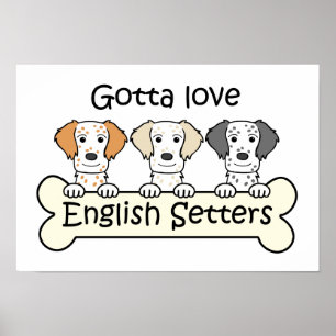 Pôster Amante do setter inglês