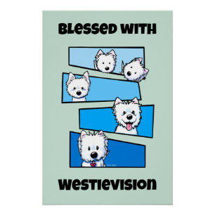Pôster Amante do Westie Terrier Westievision