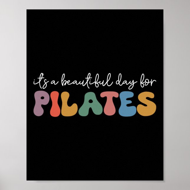 Poster Amante do Yoga Retro Pilates Sommas Instrutor Trei (Frente)