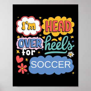 Poster Amante Estético de Futebol Engraçado Arte Pop Retr