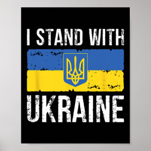 Poster Amante Ucraniano Eu Fico Com o Coração na Ucrânia 