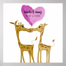 Poster Amantes Adoráveis da Girafa