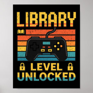 Poster Amantes da Biblioteca Professores Vídeo Game Diver