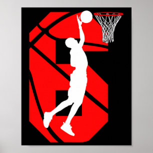 Poster Amantes de basquetebol de 6 de 6 anos