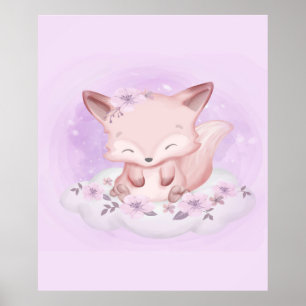 Poster Amantes De Bebê De Aquarela Presente Para Bebê