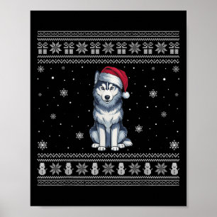 Poster Amantes de Cachorro Husky Siberiano Homens Mulhere
