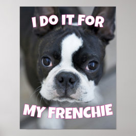 Poster Amantes de Frenchie Bulldog Francês Mãe Pai Animai