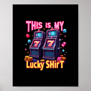 Poster Amantes de Jogos de Azar de Las Vegas Máquina Caça