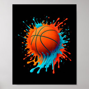 Poster Amantes do Esporte Retro Sketll Equipe de Meninos