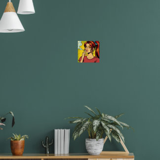 Poster Amantes do fumo | Arte pop | Garota fumante | Ciga