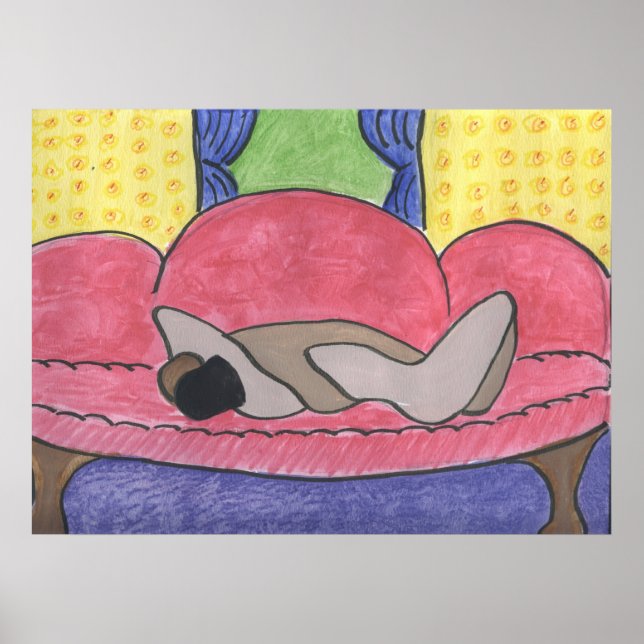 Poster Amantes Em Um Sofá (Frente)