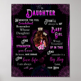 Poster Amantes Filhos À Minha Filha Amor Mãe